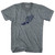 Running Winged Foot Adult Tri-Blend V-neck T-shirt - Athletic Grey