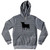Spain Black Bull Tri-Blend Hoodie - Athletic Grey