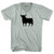 Spain Black Bull Adult Tri-Blend V-neck T-shirt - Athletic Cool Grey