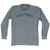 Don't Panic Adult Tri-Blend Long Sleeve T-shirt - Athletic Grey