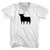 Spain Black Bull Adult Tri-Blend V-neck T-shirt - White