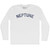 Neptune Adult Cotton Long Sleeve T-shirt - White