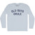 Old Guys Drule Adult Tri-Blend Long Sleeve T-shirt - Athletic White