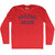 Amazing Grace Adult Tri-Blend Long Sleeve T-shirt - Athletic Red