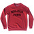 Bonjour Paris Adult Tri-Blend Sweatshirt - Red Heather