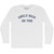 Circle Back On This Adult Cotton Long Sleeve T-shirt - White