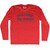 Challenge The System Adult Tri-Blend Long Sleeve T-shirt - Athletic Red