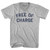 Free Of Charge Adult Cotton V-neck T-shirt - Grey Heather