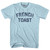 French Toast Adult Cotton T-shirt - Light Blue