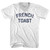 French Toast Adult Tri-Blend V-neck T-shirt - White