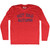 Hot Dad Autumn Adult Tri-Blend Long Sleeve T-shirt - Athletic Red