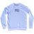 Mu Adult Tri-Blend Sweatshirt - White