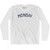 Monday Adult Cotton Long Sleeve T-Shirt - White