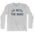 I Am With The Band Adult Cotton Long Sleeve T-Shirt - Grey Heather