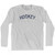 Hockey Adult Cotton Long Sleeve T-Shirt-Grey Heather