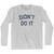 Did Not Do It Adult Cotton Long Sleeve T-Shirt - Grey Heather