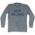 New Orleans Adult Tri-Blend Long Sleeve T-Shirt - Athletic Grey