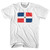 Dominican Republic Country Flag Youth Cotton T-shirt - White