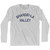 Shangri La Valley Adult Cotton Long Sleeve T-Shirt - Grey Heather