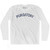 Purgatory Adult Cotton Long Sleeve T-Shirt - White