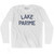 Lake Parime Adult Cotton Long Sleeve T-Shirt - White