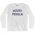 Mount Penglai Adult Cotton Long Sleeve T-Shirt-White