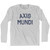 Axis Mundi Adult Cotton Long Sleeve T-Shirt - Grey Heather