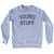 Young Stuff Adult Tri-Blend Sweatshirt - Heather Grey