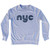 Nyc Adult Tri-Blend Sweatshirt - Heather Grey
