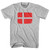 Denmark Country Flag Womens Cotton Junior Cut T-Shirt - Grey Heather