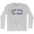 Here Come The Yanks Adult Cotton Long Sleeve T-Shirt - Grey Heather