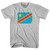 DR Congo Country Flag Adult Cotton T-shirt - Cool Grey