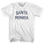 Santa Monica Adult Cotton T-Shirt - White