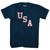 USA Miracle Adult Tri-Blend T-shirt - Navy Blue
