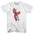 Boston Tennis Lobster Adult Cotton T-Shirt - White