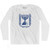 Israel Coat Of Arms Adult Cotton Long Sleeve T-Shirt-White