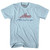 New York Arrows Cursive Adult Cotton T-Shirt-Light Blue