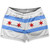 Chicago Flag White Shorty Short Gym Shorts 2.5" Inseam Made in USA - White Chicago Flag White Shorty Short Gym Shorts 2.5" Inseam Made in USA - White