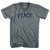 Peace Adult Tri-Blend V-Neck T-Shirt-Athletic Grey