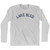 Lake Bled Adult Cotton Long Sleeve T-Shirt-Grey Heather