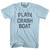 Playa Crash Boat Adult Cotton T-Shirt - Light Blue