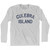 Culebra Island Adult Cotton Long Sleeve T-Shirt - Grey Heather