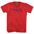 If You Want A Rainbow You Have To Deal With The Rain Augustus Adult Tri-Blend V-neck T-shirt - Athletic Red
