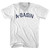 A Basin Adult Tri-Blend V-neck T-shirt - White