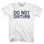 Do Not Disturb Youth Cotton T-shirt - White