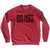 Do Not Disturb Adult Tri-Blend Sweatshirt - Red Heather