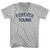 Forever Young Adult Tri-Blend V-neck T-shirt-Cool Grey