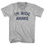 I'm Wide Awake Adult Cotton V-neck T-shirt - Grey Heather