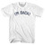I'm Back Womens Cotton Junior Cut T-Shirt-White