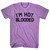 I'm Hot Blooded Adult Tri-Blend T-shirt - Athletic Purple